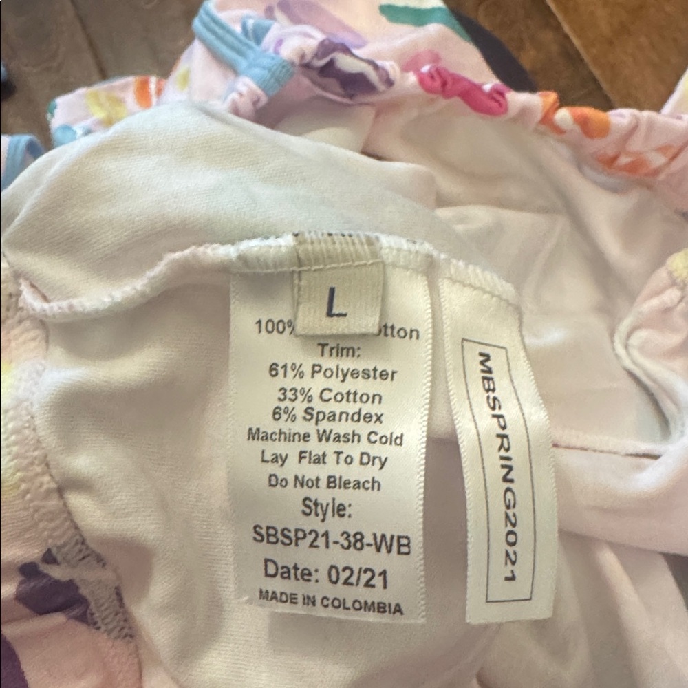 NWT Smockingbird Macaron Pima Cotton Womens Pajama Set, L Pima Cotton - Picture 6 of 7